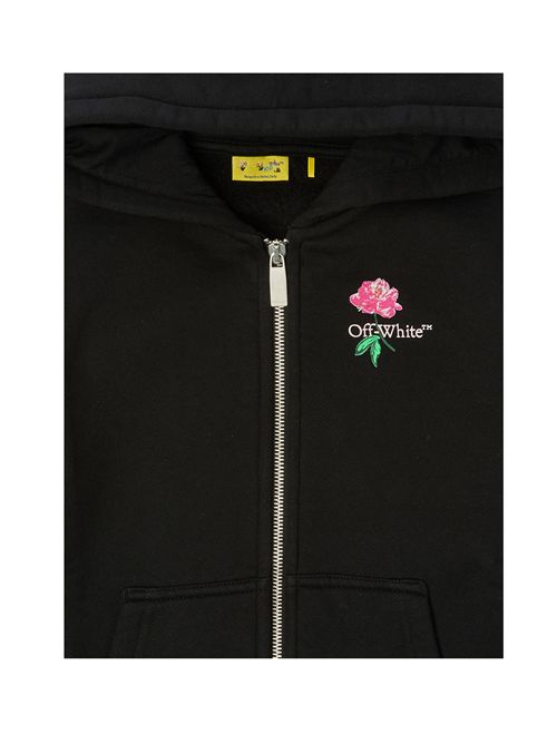Felpa, bambina, logata. OFF WHITE | FLE00100 OGBE002